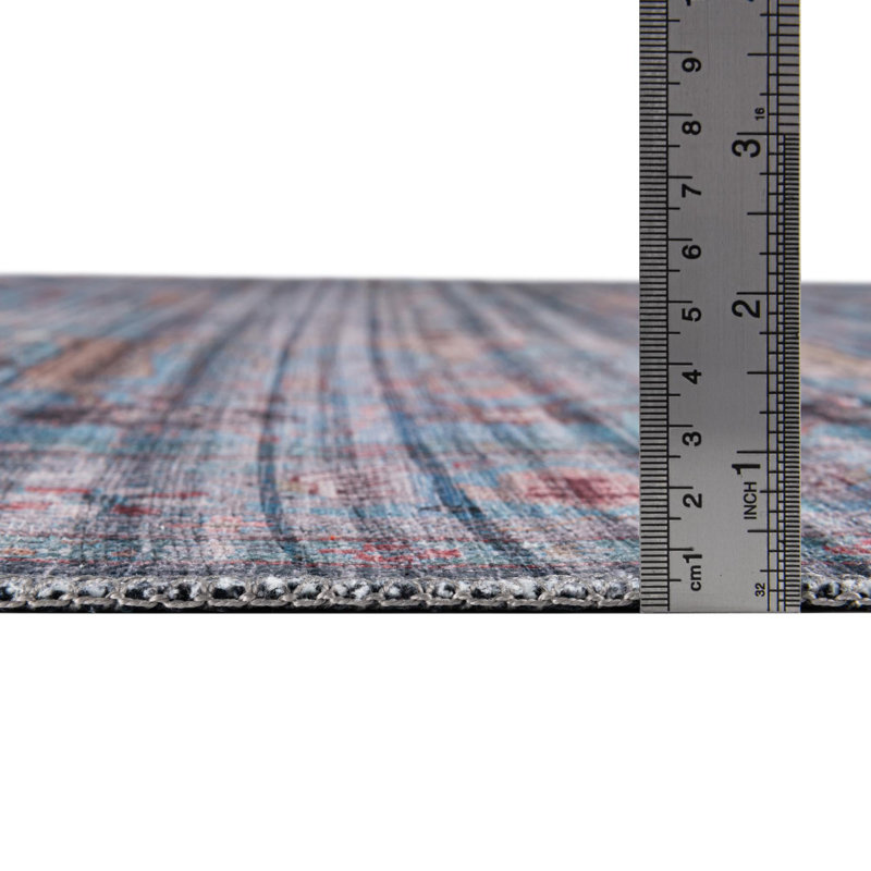 Tapis bleu Haight, Rond 10 pi 6 po x 10 pi 6 po