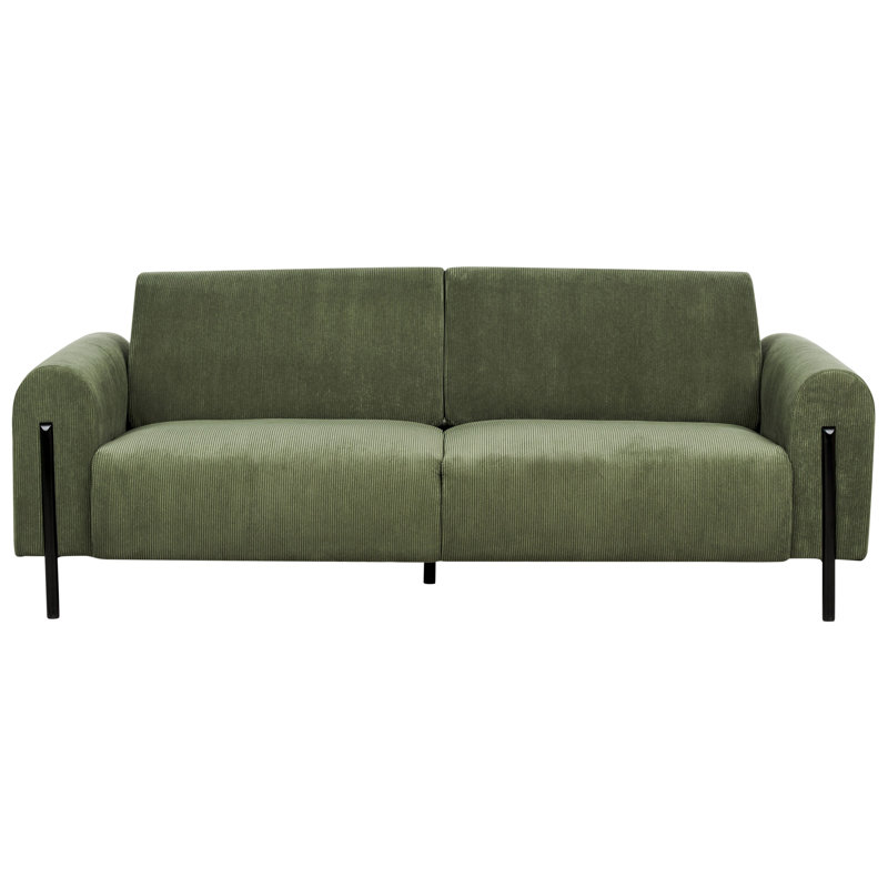 Sareh 3 Seater Sofa, Green Corduroy