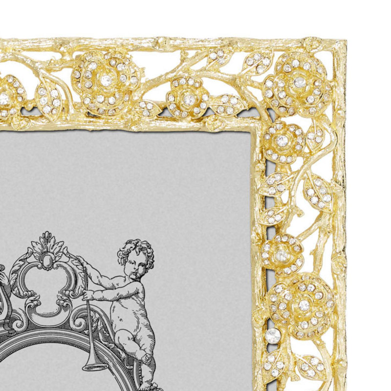 Ellarose Metal Picture Frame, 5" W x 7" H, Gold