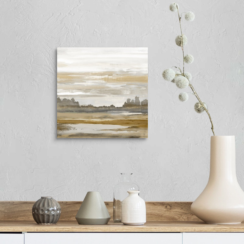 Reproduction d’art sur toile, "Landscape abstract" par David Moore, Toile tendue, H 12 po x l 12 po x P 1,25 po