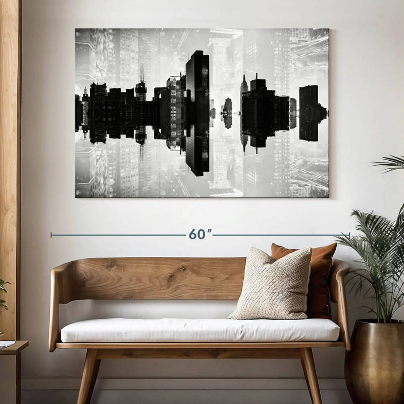 Nicci NYC Reflection - Manhattan II, 34" H x 51" W