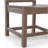 Wooden Color  Armless Outdoor Chairs – HDPE Material   Set Of 2