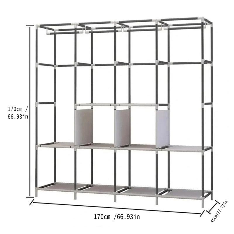 170cm Portable Wardrobe