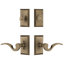 Nostalgic Warehouse Studio Entry Set with Manor Lever in Timeless Bronze
