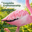 Flamant rose en plastique, rose, orange-133033157