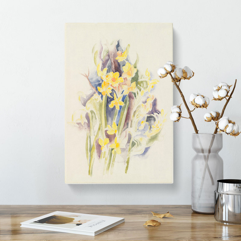 Small Daffodils by Charles Demuth - Wrapped Canvas, 60cm H x 40cm W x 3cm D
