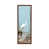 Toile avec cadre en bois brun classique