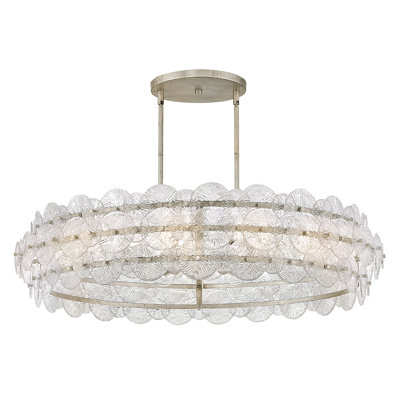 Rene 8 - Light Steel Dimmable Chandelier