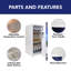 3.2 cu ft Mini Fridge, 90L Compact Fridge with Bottle Opener
