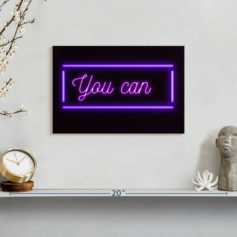 You Can Neon Sign, 24" H x 36" W