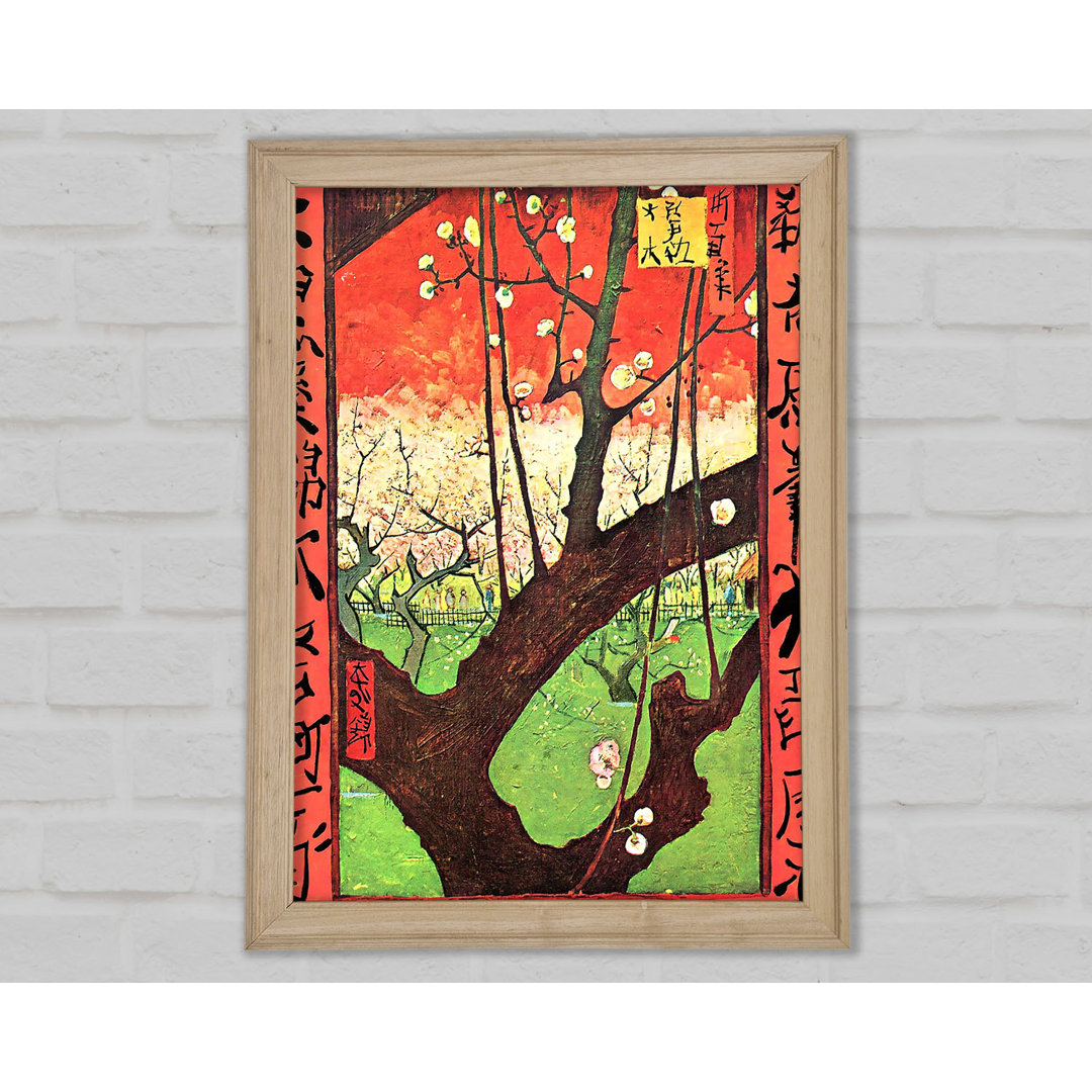 Van Gogh Japanischer Baum (nach Hiroshige) - Einzelner Bilderrahmen Kunstdrucke