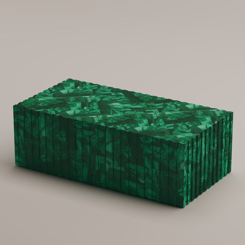 Cannelé Coffee Table, Malachite