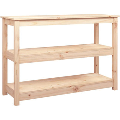 vidaXL Console Table Solid pine wood 31.5x15.7x29.1 in