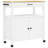 vidaXL Kitchen Trolley MONZA 33.1"x15.7"x34.8" Solid Wood Pine-1452684369