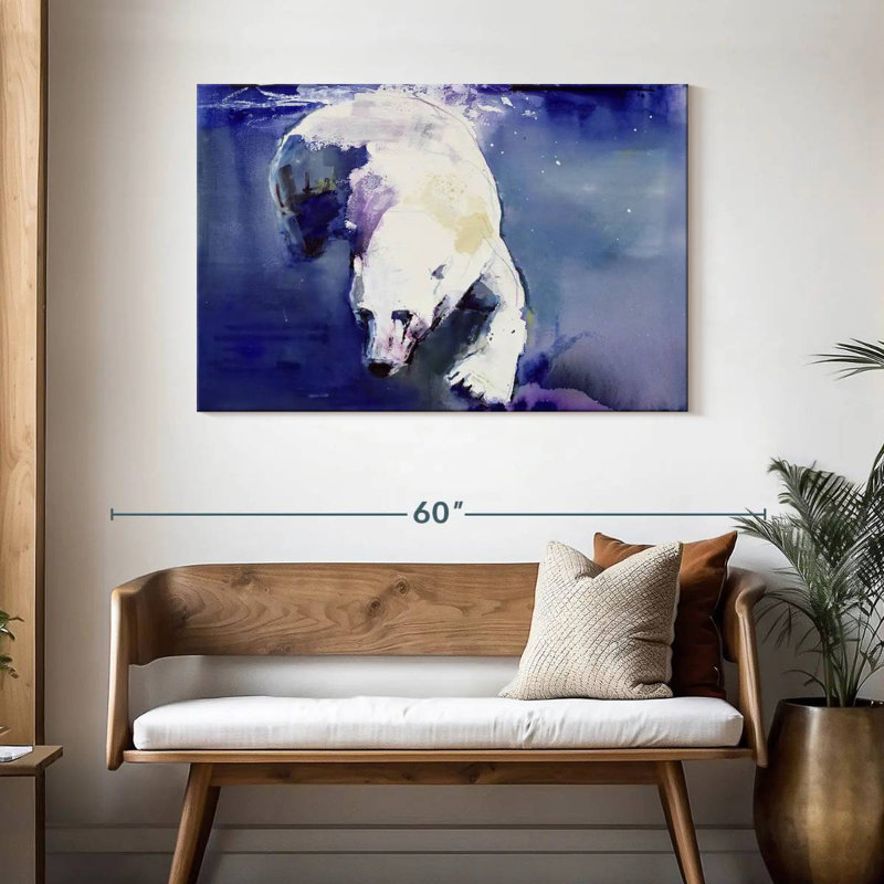 Brampt Underwater Bear, 30" H x 45" W
