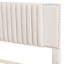 Lit plateforme tapissier beige avec 2 tiroirs et un lit gigogne, tête de lit classique, matériau en contreplaqué robuste, options de rangement maximales, processus d'assemblage sans effort