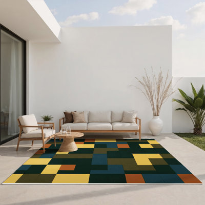 Tapis d'intérieur et d'extérieur carrelé Horizon