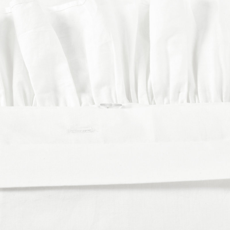 Cotton Duvet Cover Set, Full/Queen + 2 Shams, Pure White