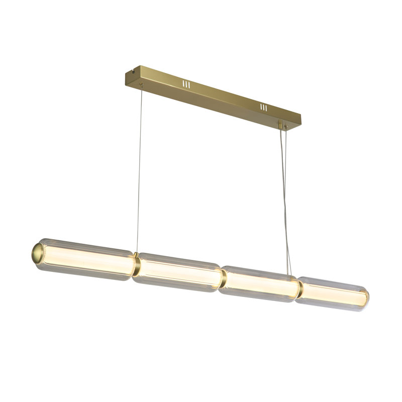 Awez 1 - Light Satin Brass LED Pendant
