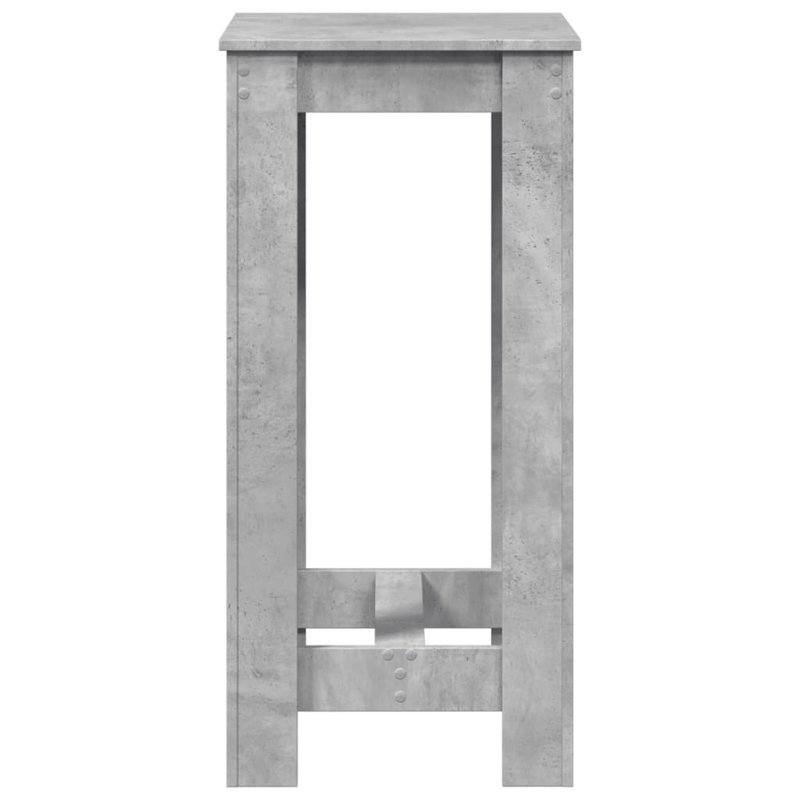 Table de bar vidaXL, Gris béton