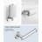 Radius 4-Piece Bathroom Hardware Set in Polished Chrome-126538041