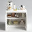 Kitchen Storage Cabinet with Double Doors, Coffee Bar Cabinet with Adjustable Shelves, Sideboard Buffet for Dining Room, Living Room or Entryway, Modern White Cupboard
