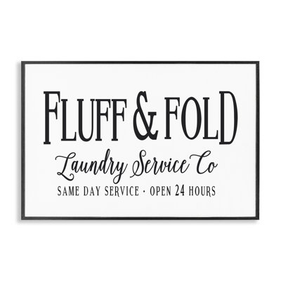 Art de giclée Fluff & Fold par lettrage et doublure