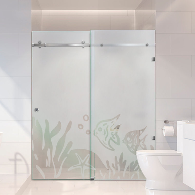 Douche en verre 62 po x H 80 po, Gauche, Semi-privé