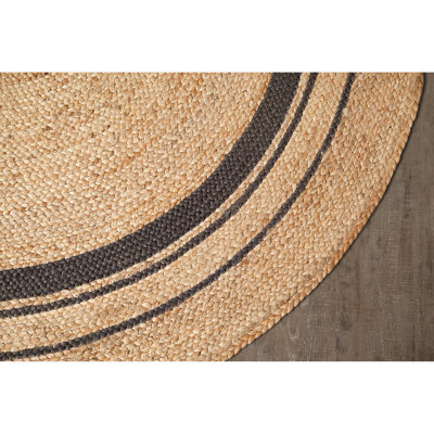 Natural Fiber Braided Round Area Rugs