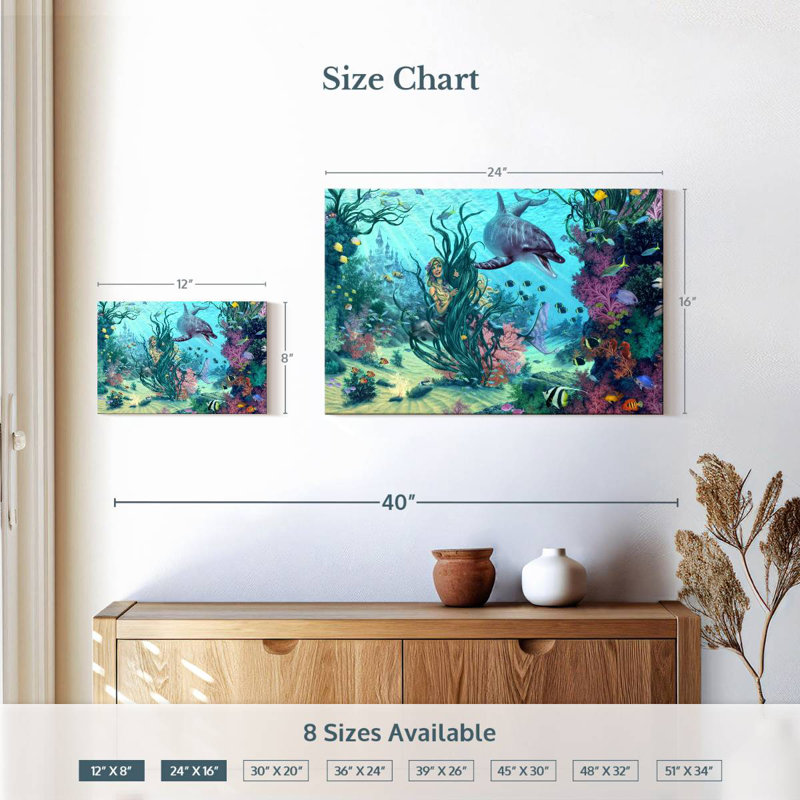 Aletra Mermaid Hide and Seek, H 16 po x l 24 po