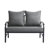 Nickita Outdoor Metal 4-Person Patio Set With Two Tables And Cushions-212819895