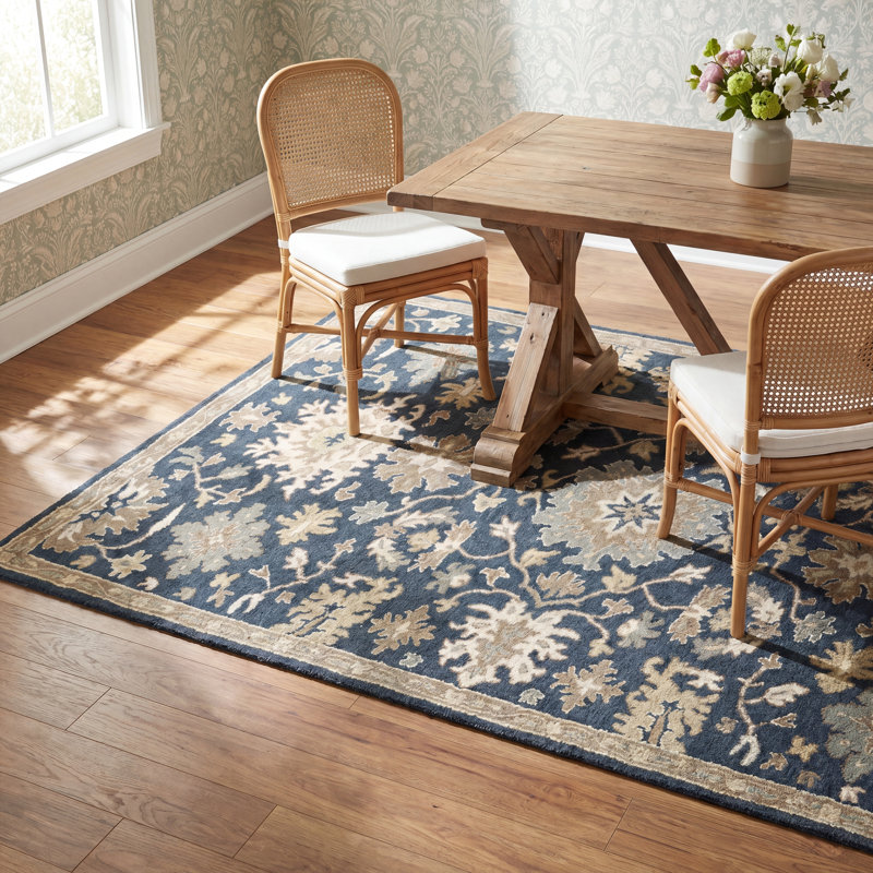 Arden Hand-Tufted Wool Area Rug, Square 6'