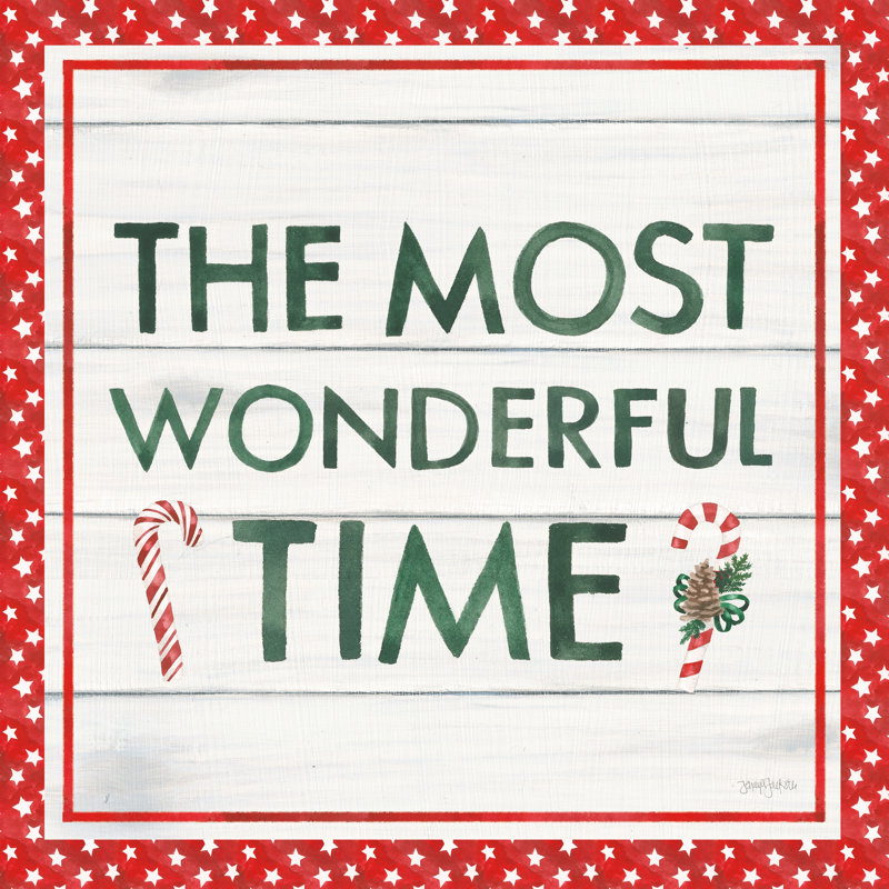 Welcome Christmas Sign IV by Jenaya Jackson - Wrapped Canvas Print, 30cm H x 30cm W x 3.8cm D