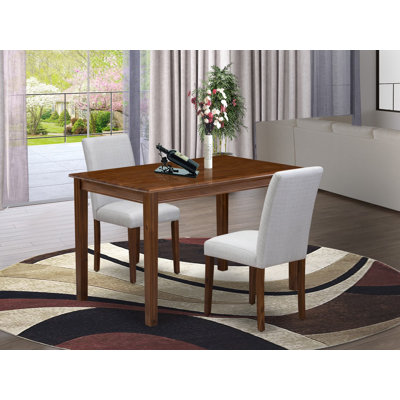 2 - Person Rubberwood Solid Wood Dining Set