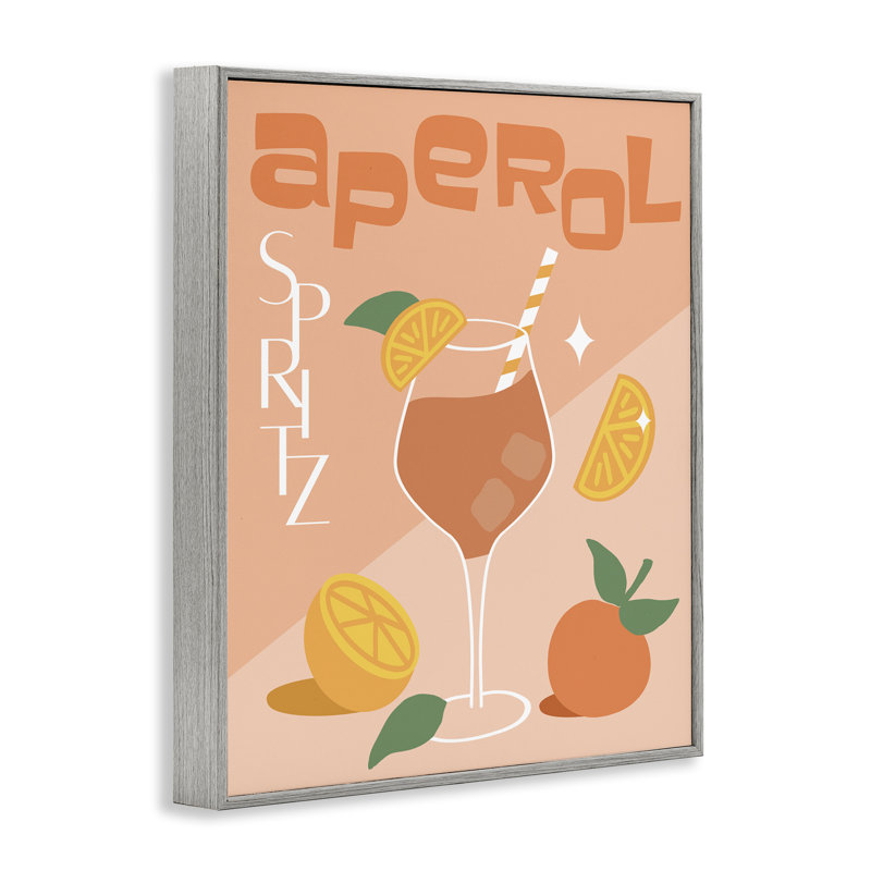 «Aperol Spirz», estampe numérique par Anna Quach, Estampe numérique Farmhouse, H 14 po x l 11 po