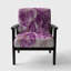 Madora - Améthyste mauve - Macro - Chaise rembourrée Mid-Century