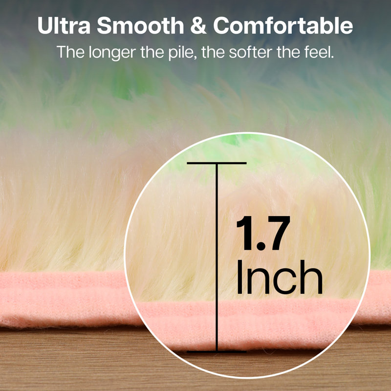 Solid Colour Machine Tufted Shag Area Rug, Rectangle 160cm Width X 230cm Length