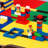 2-in-1 Wooden Activity Table with Board, Train Set and 195 Bricks-15425798