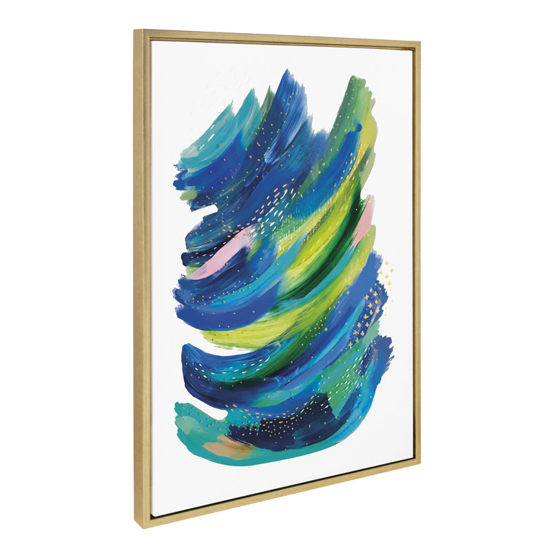 «Bright Abstract 2» par Jessi Raulet de Ettavee, reproduction d'art sur toile encadrée, L 33 po x H 23 po