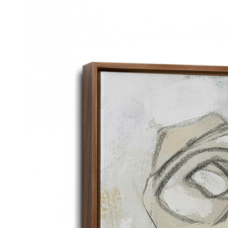 Impression sur toile, "Bouquet Sketch Impression II" par June Erica Vess, H 12 po x l 12 po, Brun