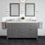 44 Inch White And Oak Bathroom Vanity-475837941