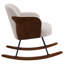 Chaise berçante rembourrée à dossier moyen Boucle-554933177