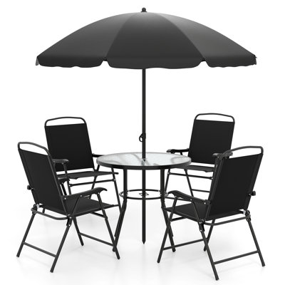 4 - Person Patio Dining Set with Round Table