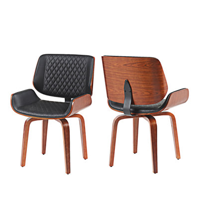 Chaise d'appoint rembourrée pivotante (ensemble de 2)