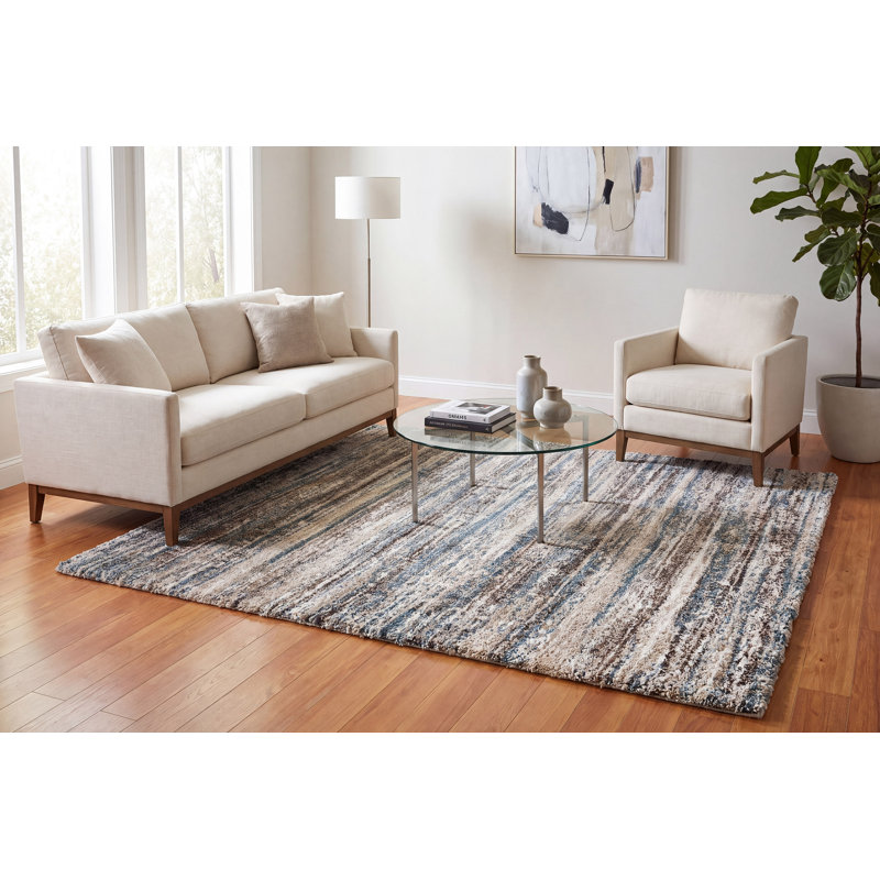 Donna Abstract Indoor Rug, Rectangle 6'7" x 9'6"