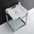 Quadras Ceramic Rectangular Console Bathroom Sink with Overflow-49617704-49610568