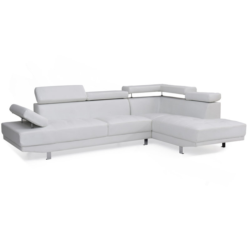 Sectional  ( Without Ottoman) , WHITE