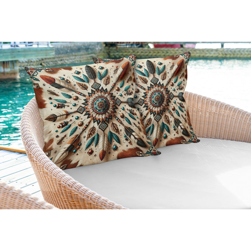 Ensemble de 2 housses de coussin Ambesonne, Carré, H 18 po x l 18 po