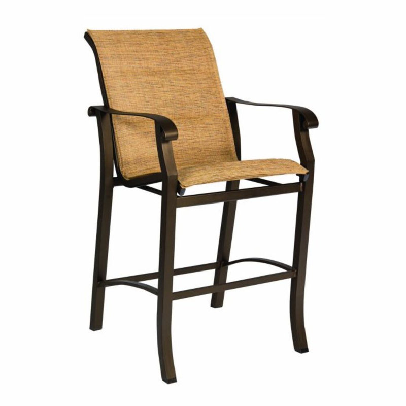 Tabouret de bar rembourré, Martinique, Brun châtaigne