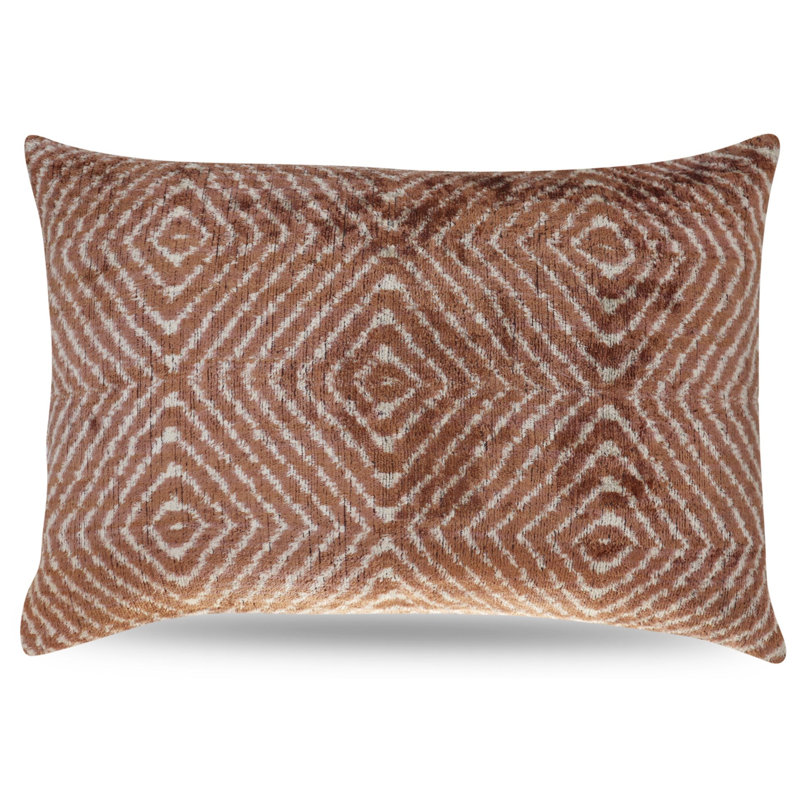  Housse de coussin et insert, Brun, 16 po x 24 po, Rectangulaire